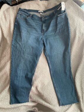 Abercrombie & Fitch Straight Leg Mid Blue Jeans